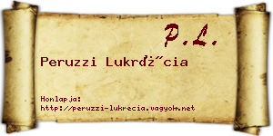 Peruzzi Lukrécia névjegykártya